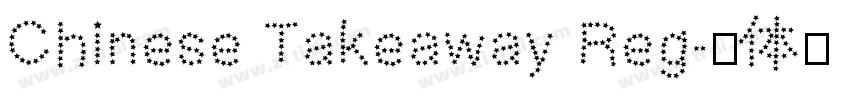 Chinese Takeaway Reg字体转换